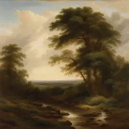 a landscape by James Thomas Watts