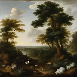 a landscape by Jan van Kessel the Elder
