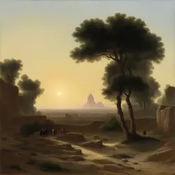 a landscape by Jean-Léon Gérôme