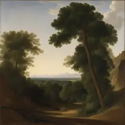 a landscape by Jean Auguste Dominique Ingres