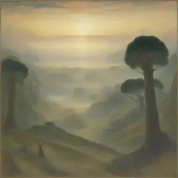 a landscape by Jean Delville
