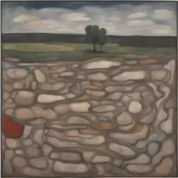 a landscape by Jean Dubuffet