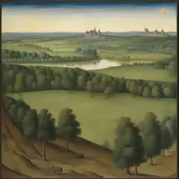 a landscape by Jean Fouquet
