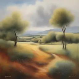 a landscape by Jeannette Guichard-Bunel