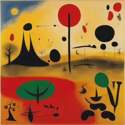a landscape by Joan Miró