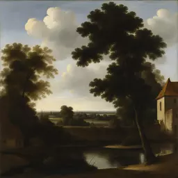 a landscape by Johannes Vermeer