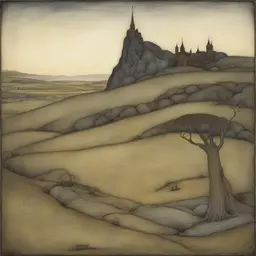 a landscape by John Bauer