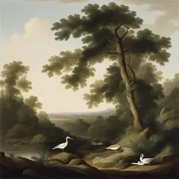 a landscape by John James Audubon