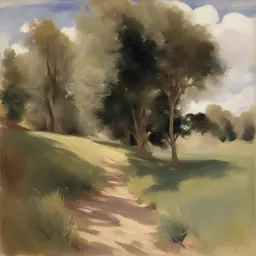 a landscape by John Singer Sargent