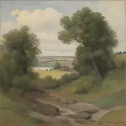 a landscape by Józef Mehoffer