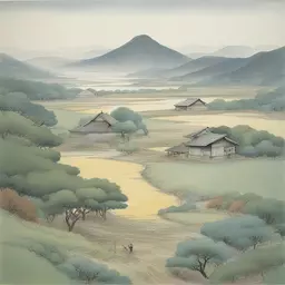 a landscape by Kazuo Koike