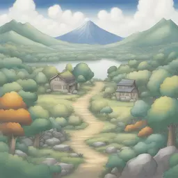 a landscape by Ken Sugimori