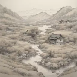 a landscape by Kim Jung Gi
