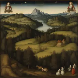 a landscape by Lucas Cranach the Elder