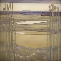 a landscape by Margaret Macdonald Mackintosh