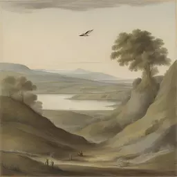 a landscape by Mary Anning