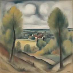 a landscape by Max Weber