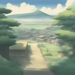 a landscape by NHK Animation