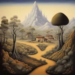 a landscape by Octavio Ocampo