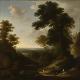 a landscape by Otto Marseus van Schrieck