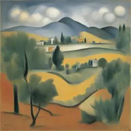 a landscape by Pablo Picasso
