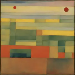 a landscape by Paul Klee