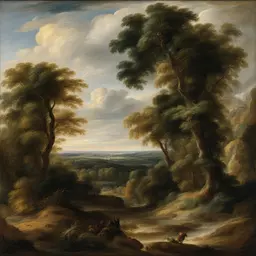 a landscape by Peter Paul Rubens