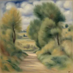a landscape by Pierre-Auguste Renoir