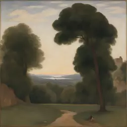 a landscape by Pierre Puvis de Chavannes