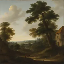 a landscape by Pieter Jansz Saenredam