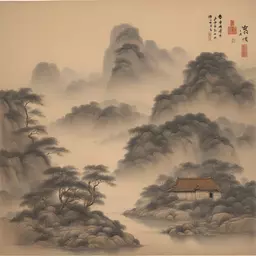 a landscape by Qing Han
