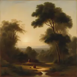 a landscape by Raja Ravi Varma