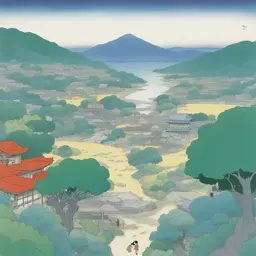 a landscape by Rumiko Takahashi