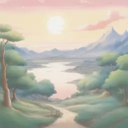 a landscape by Sailor Moon