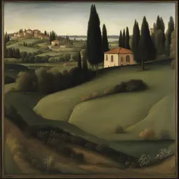 a landscape by Sandro Botticelli
