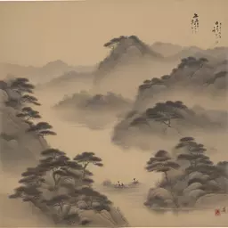 a landscape by Shin Jeongho