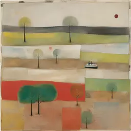 a landscape by Squeak Carnwath