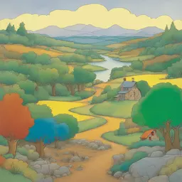 a landscape by Stan And Jan Berenstain