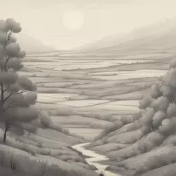 a landscape by Stan Lee