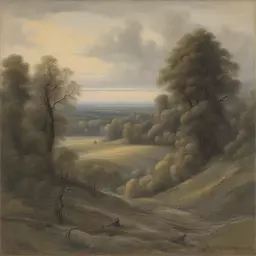 a landscape by Stanisław Szukalski