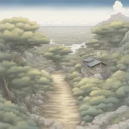 a landscape by Takeshi Obata
