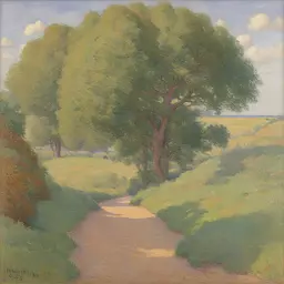 a landscape by Theo van Rysselberghe