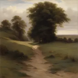 a landscape by Thomas Benjamin Kennington