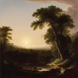 a landscape by Thomas Cole