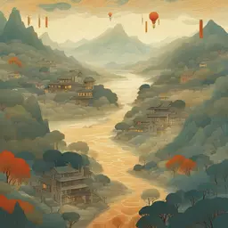 a landscape by Victo Ngai