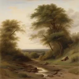 a landscape by William Henry Hunt