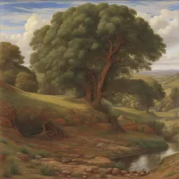 a landscape by William Holman Hunt