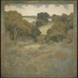 a landscape by William Morris