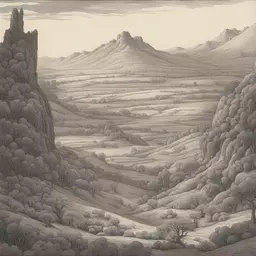 a landscape by William Stout