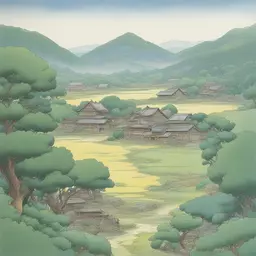 a landscape by Yoshiyuki Tomino